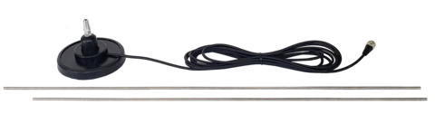 FM Antenna with Strong Magnetic Mount View From Front