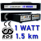 1 watt fm stereo transmitter with the option of RDS and audio processing