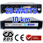 1 watt fm stereo transmitter with the option of RDS and audio processing