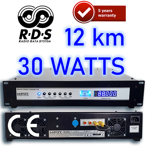 30W Professional FM Broadcast Transmitter. Overview