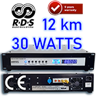 1 watt fm stereo transmitter with the option of RDS and audio processing