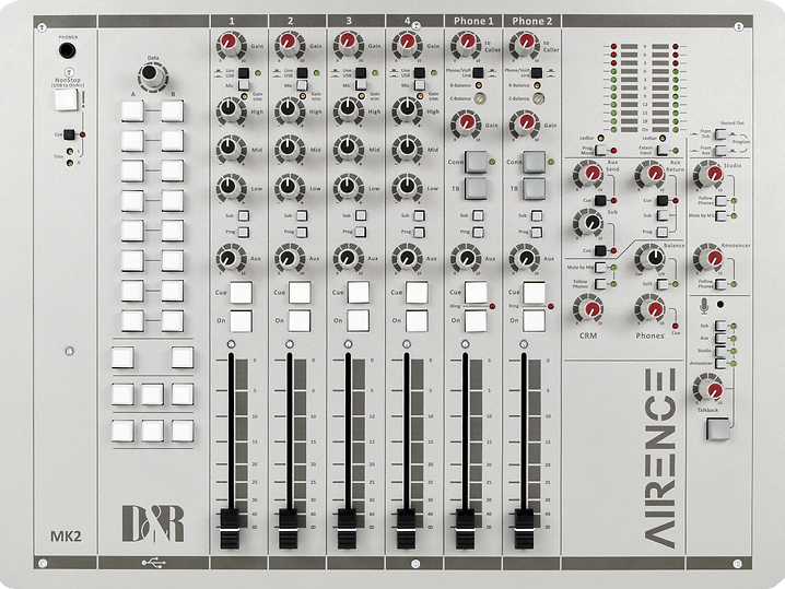Split and Extendable D&R Airence USB Broadcast Console image 1