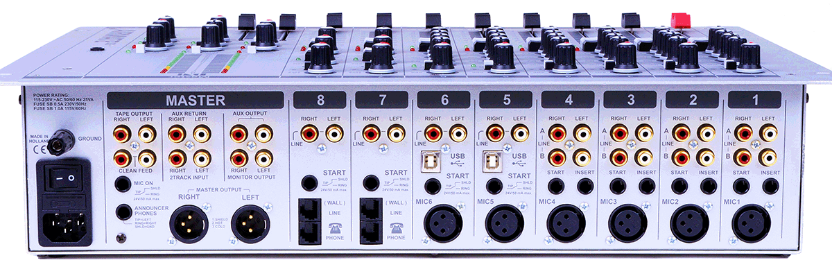 D&R Airmate-8. Perfect Console for Start Ups and Professionals View From Back