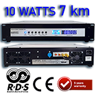 Transmisor FM estéreo de 10 vatios con la opción de procesamiento de audio y RDS