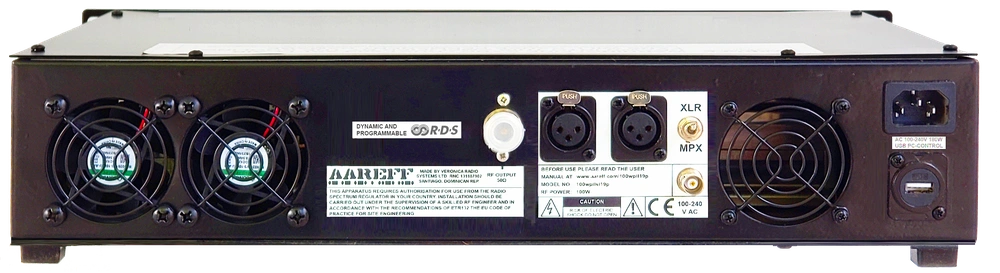 100 W Transmisor de radio FM profesional. Overview