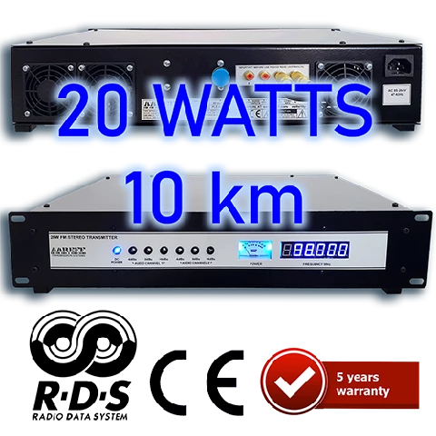 20W Professional FM Broadcast Transmitter. Overview