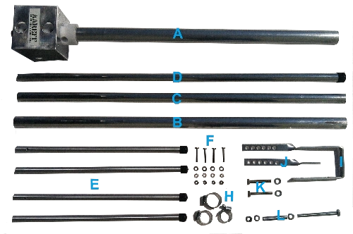 Aareff 5/8 Antenna Package Checklist