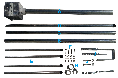 Aareff 5/8 Antenna Package Checklist