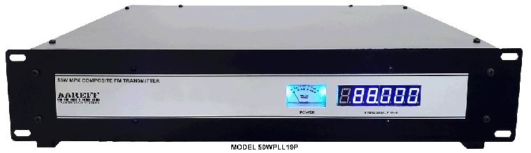 Transmisor de radiodifusión FM profesional 50W. MPX version
