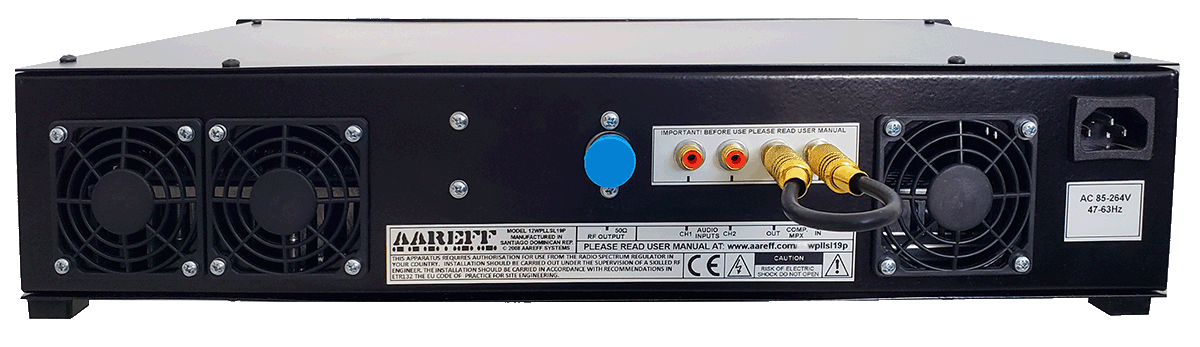 Rear Panel of 50W FM Stereo Broadcasting Transmitter with Audio Processing