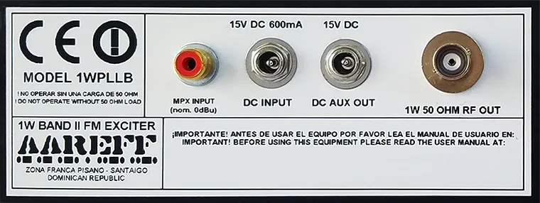 Aareff 1WPLLB Back Panel