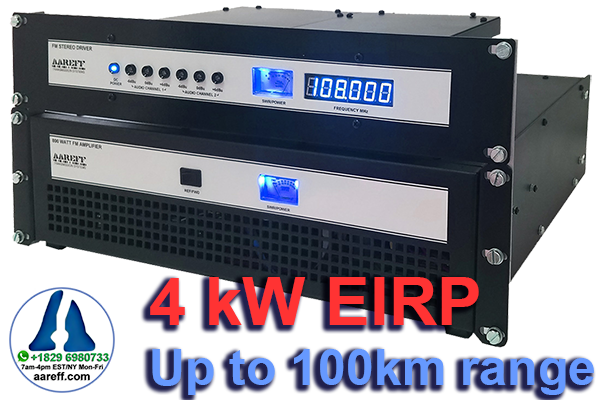 Veronica® Aareff 4000W ERP FM Broadcasting System