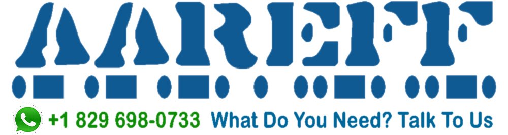 Aareff Logo with Whatsapp number in English