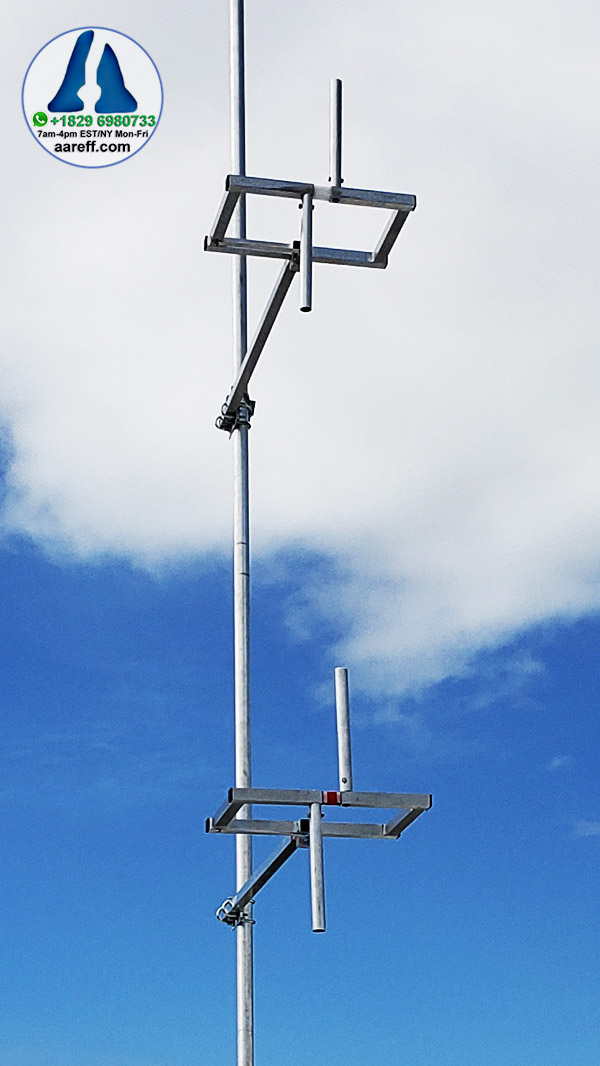 2 Way Stacked Dipole FM Transmitter Antenna