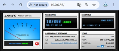 Dashboard LAN IP number URL