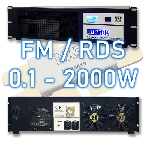 FM Transmitter 0.1 to 2000 Watts