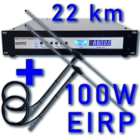 100 watt eirp FM broadcasting system