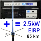 2.5kW eirp FM broadcasting system