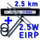 2 watt eirp FM transmitter system