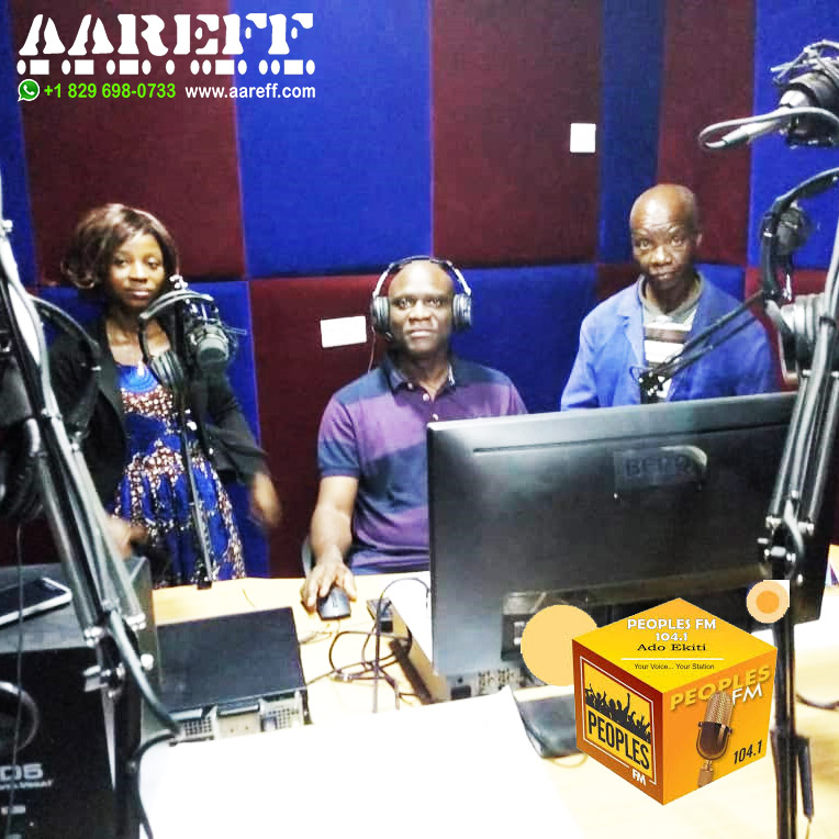 The proud production team at Peoples FM 104.1