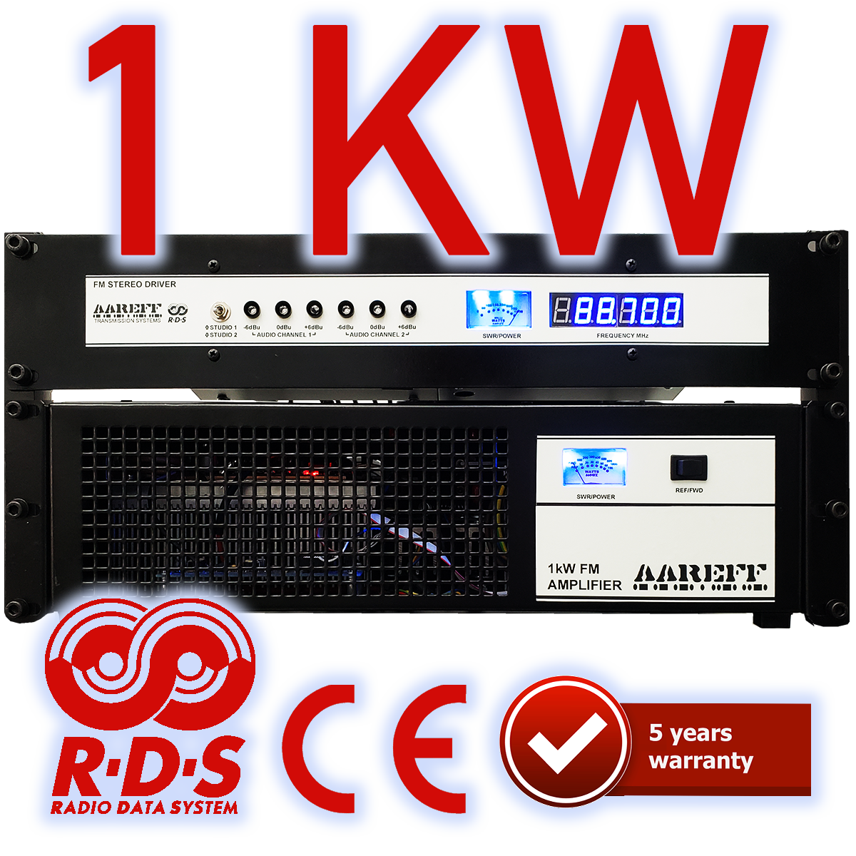 1kW Professional FM Radio Transmitter
