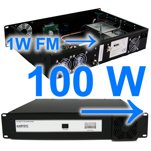 100W Professional FM Broadcast Amplifier. Overview