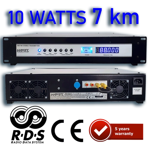 10W Professional FM Radio Transmitter. Overview