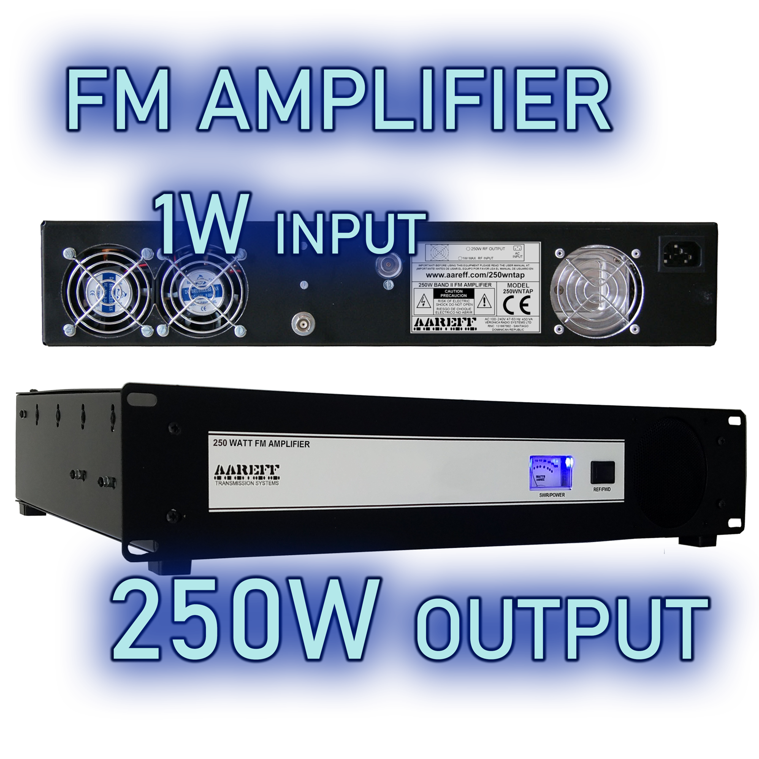 250W Professional FM Broadcast Power Amplifier