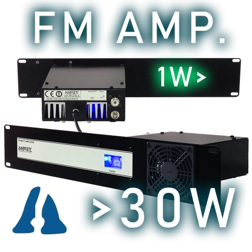 30W Professional FM Broadcast Amplifier. Overview