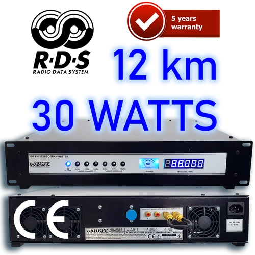 30W Professional FM Radio Transmitter. Overview