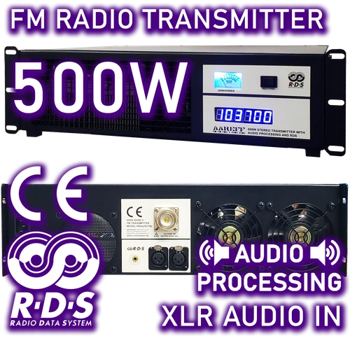 500W Professional FM Radio Transmitter. Overview