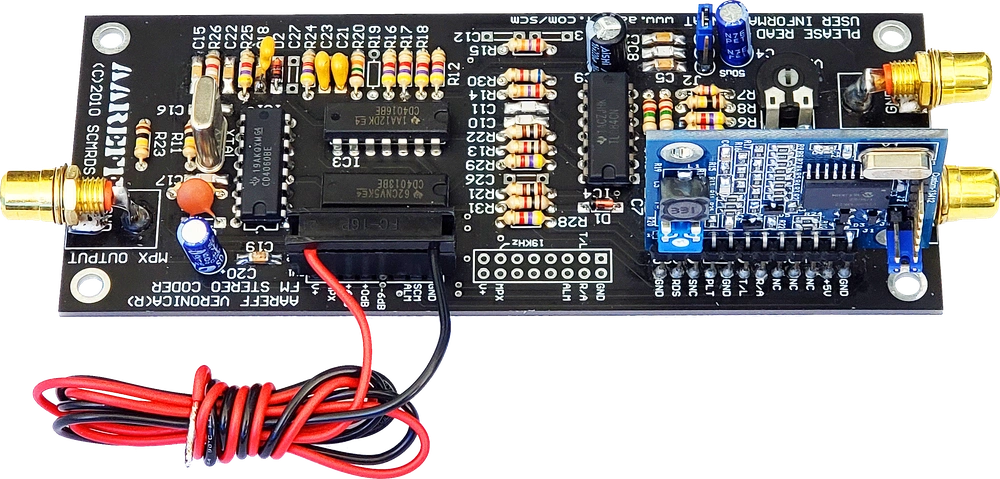 RDS y codificador estéreo integrado para transmisión de FM 2