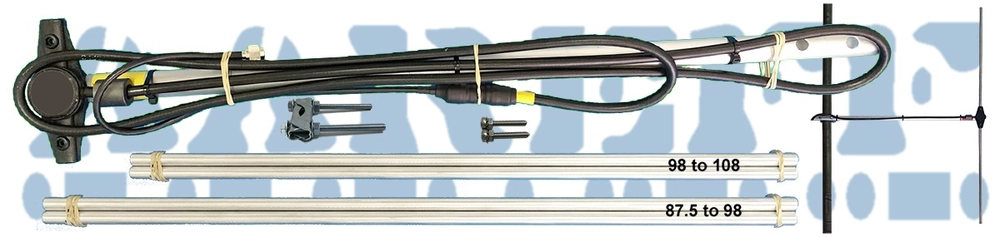 Tuned dipole fm transmitter antenna. Overview